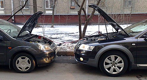 как прикурить аккумулятор авто зимой в Санкт-Петербурге